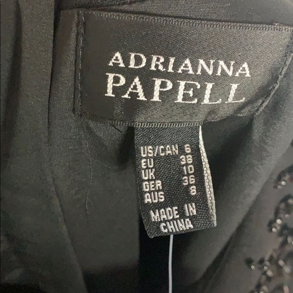 - NWT Adrianna Papell Black Removable Beaded Collar Sleeveless Mini Shift Dress - Picture 8 of 8